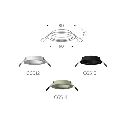 Основание для встраиваемого светильника C C6512