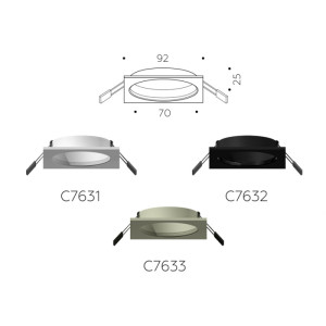 Основание для встраиваемого светильника C C7632