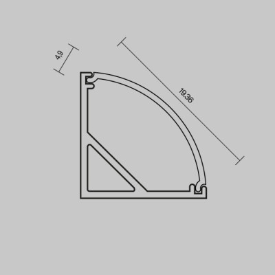 Рассеиватель Накладной профиль 642027