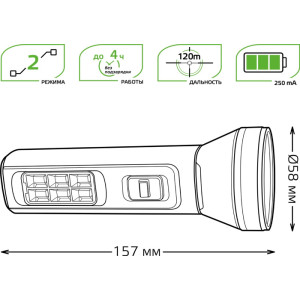 Ручной фонарь  GF102