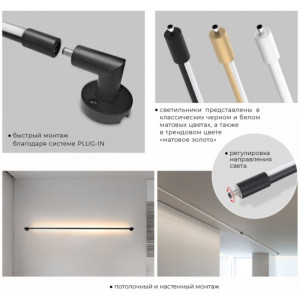 Модульный световой элемент Thin  Smart IL.0060.5000-1000-WH