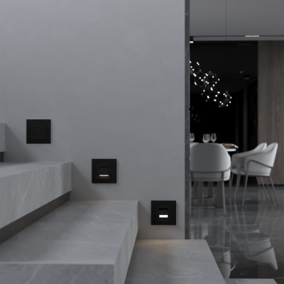 Встраиваемая LED подсветка Встраиваемые механизмы черные матовый W1154708